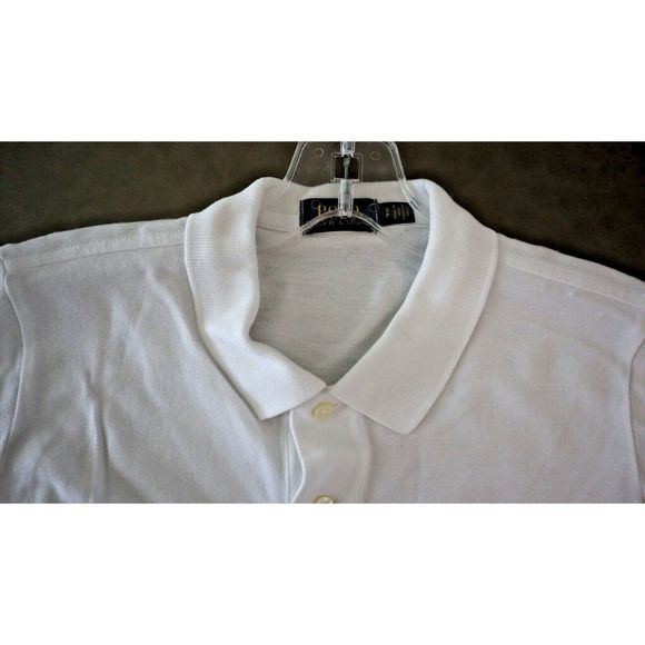 Polo Ralph Lauren Women’s Sz S White Tie Front Short Sleeve Collared Polo Shirt - Picture 4 of 5